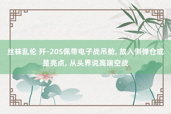 丝袜乱伦 歼-20S佩带电子战吊舱， 放入侧弹仓或是亮点， 从头界说高端空战