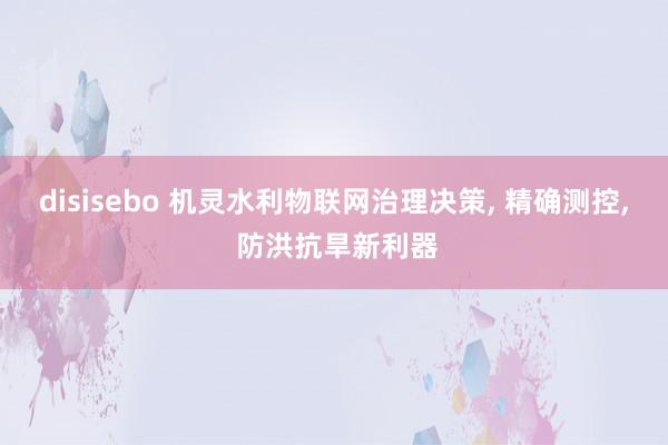 disisebo 机灵水利物联网治理决策， 精确测控， 防洪抗旱新利器