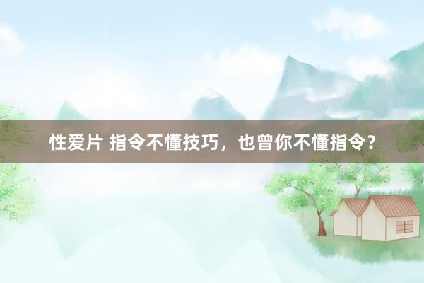性爱片 指令不懂技巧，也曾你不懂指令？